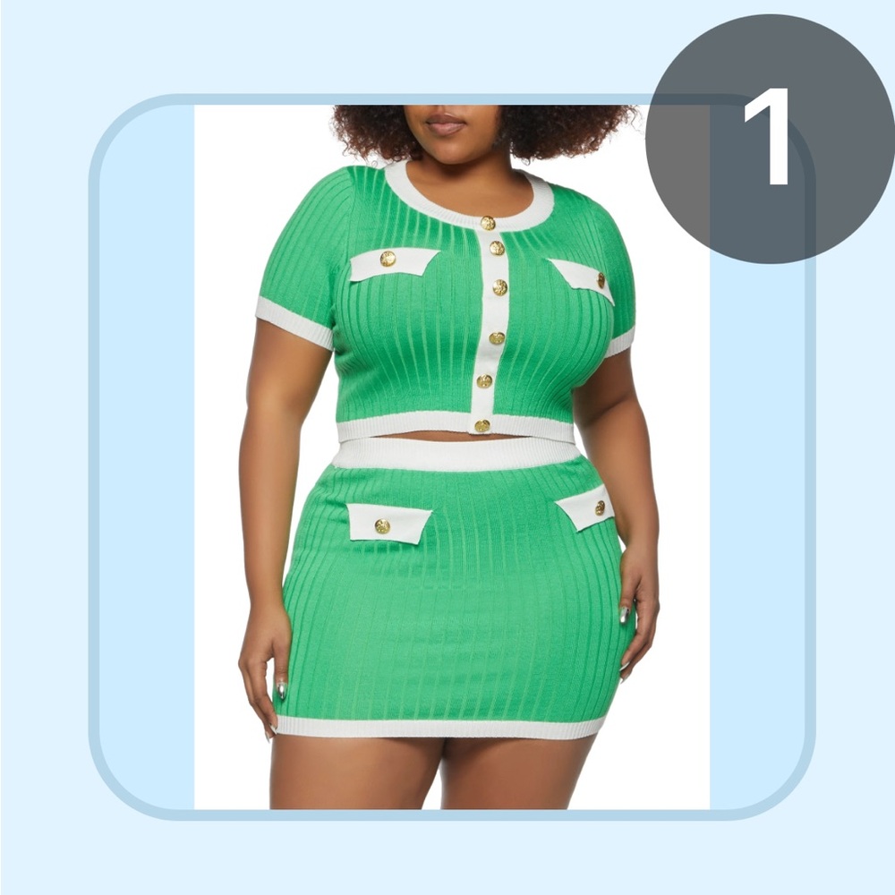 Almost Famous Green and White Button Down Kids Shirt